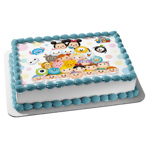 Disney Tsum Tsum Mickey Minnie Donald Daisy Goofy Edible Cake Topper Image ABPID05797