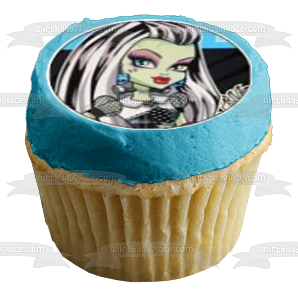 Monster High Mattel Draculaura Frankie Stein and Clawdeen Wolf Edible Cupcake Topper Images ABPID03282
