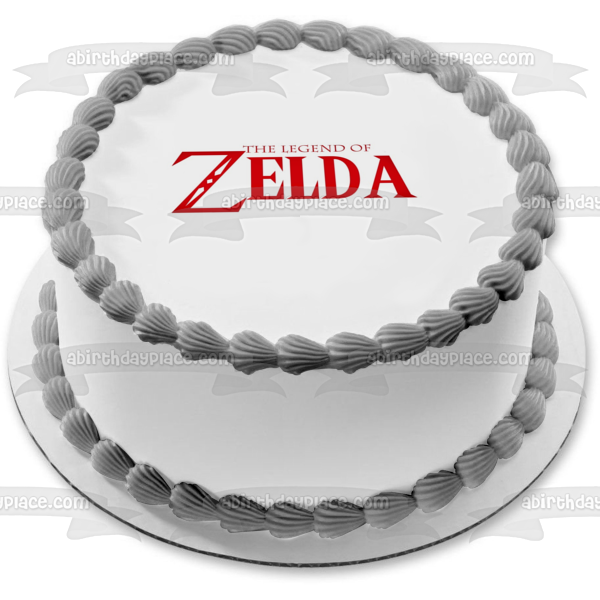 The Legends of Zelda Logo Edible Cake Topper Image ABPID05805