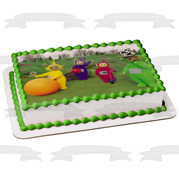 Teletubbies Tinky-Winky Laa-Laa Dipsy and Po Edible Cake Topper Image ABPID05819