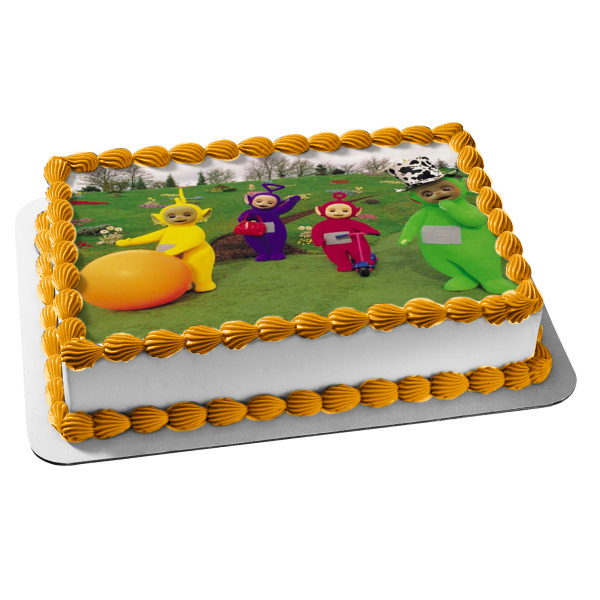 Teletubbies Tinky-Winky Laa-Laa Dipsy and Po Edible Cake Topper Image ABPID05819