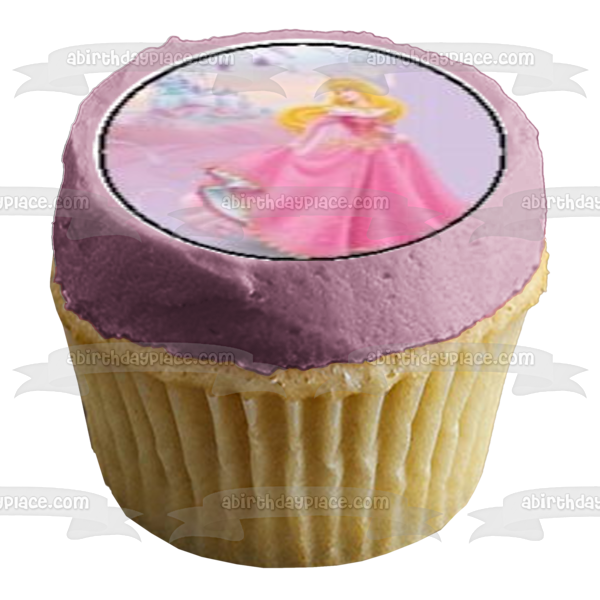 Sleeping Beauty Aurora Edible Cupcake Topper Images ABPID03410