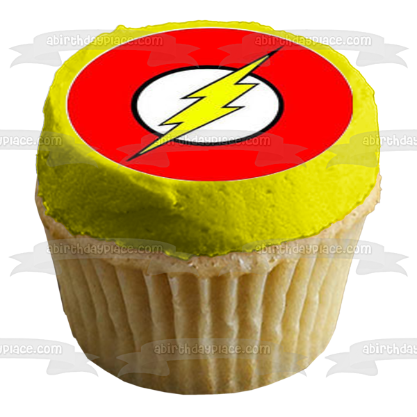 Superhero Logo Superman Batman the Flash Wonder Woman and Green Lantern Edible Cupcake Topper Images ABPID03442