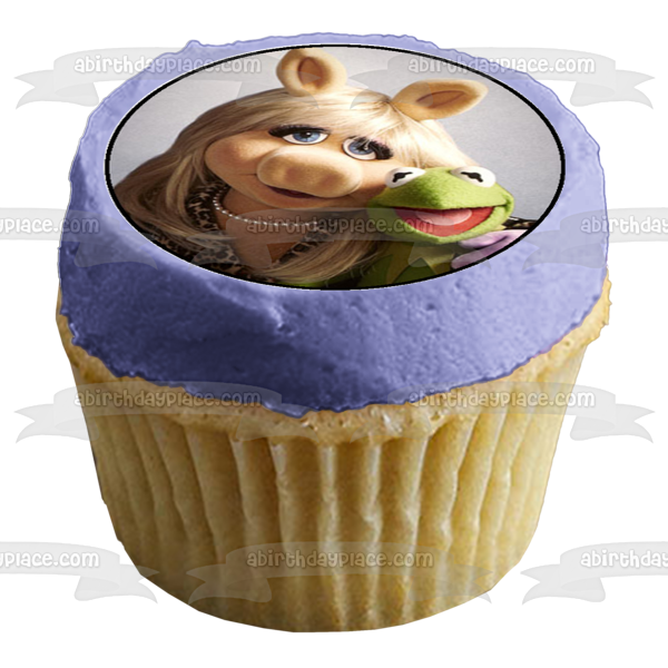 The Muppets Kermit Miss Piggy Animal Gonzo and Fozzy Bear Edible Cupcake Topper Images ABPID03460