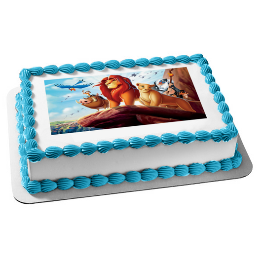 The Lion King Simba Kiara Rafiki and Scar Edible Cake Topper Image ABPID05891