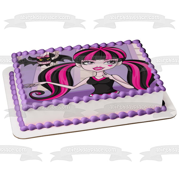 Monster High Draculaura Bat Edible Cake Topper Image ABPID05953