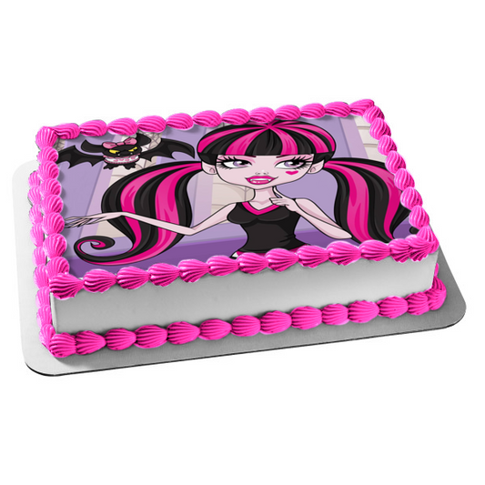 Monster High Draculaura Bat Edible Cake Topper Image ABPID05953