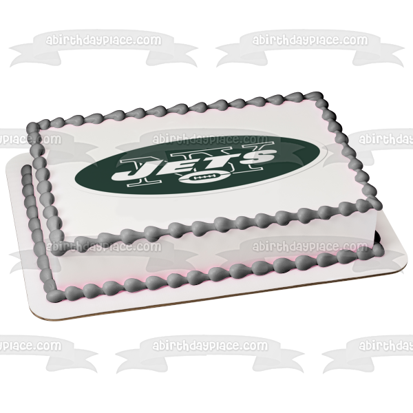 New York Jets Logo 2018 Logo Edible Cake Topper Image ABPID05954