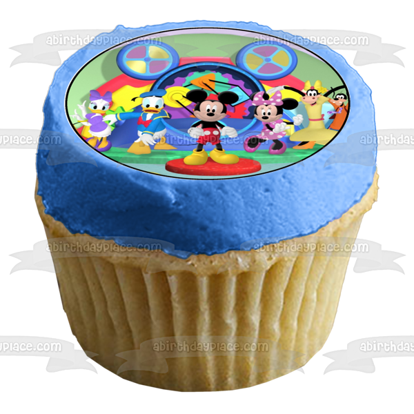 Mickey Mouse and Friends Donald Duck Daisy Duck and Minnie Mouse Edible Cupcake Topper Images ABPID03930