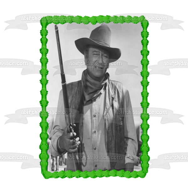 John Wayne the Undefeated Marion Mitchell Morrison Edible Cake Topper Image ABPID05966