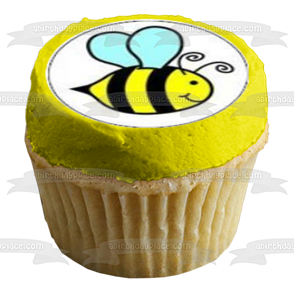 Bumble Bees Hives and Bvvvvvvvvvvvflowers Edible Cupcake Topper Images ABPID03966