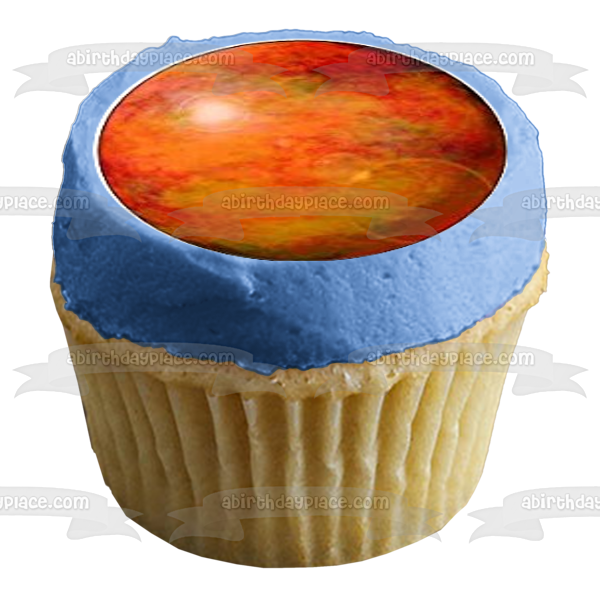Solar System Planets Moon Earth Mercury Saturn Venus Neptune Mars and Jupiter Edible Cupcake Topper Images ABPID03977
