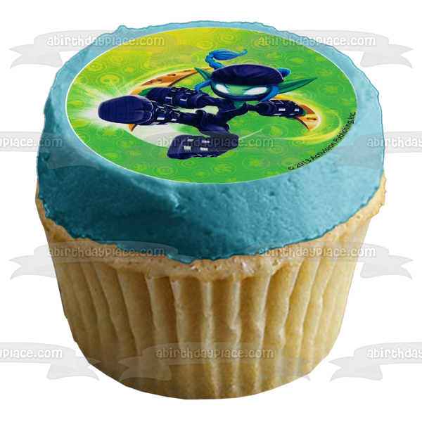 Skylander Swap Force Blast Zone Wash and Buckler Edible Cupcake Topper Images ABPID04017