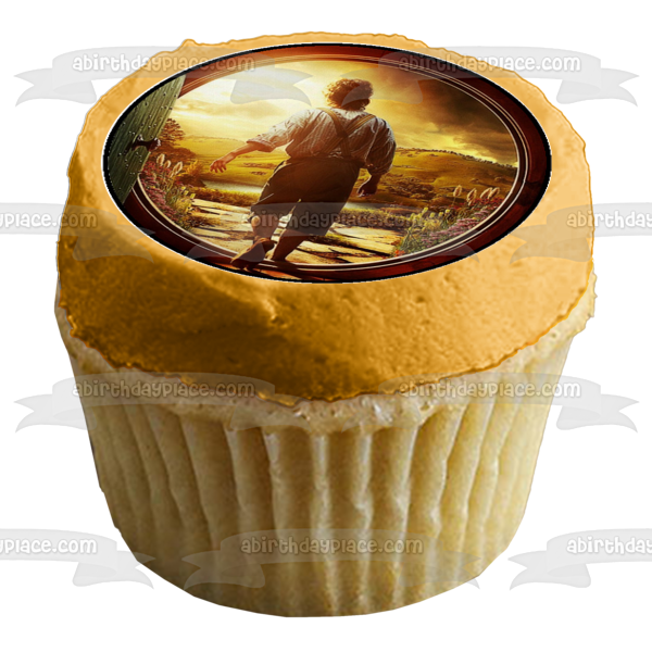 The Hobbit An Unexpected Journey Bilbo Gandalf Golem and Dwarves Edible Cupcake Topper Images ABPID04221