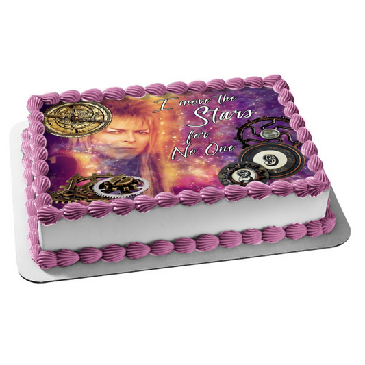 Jareth David Bowie Labyrinth I Move the Stars for No One Customizable Steampunk Magical Classic Film Edible Cake Topper Image ABPID53594