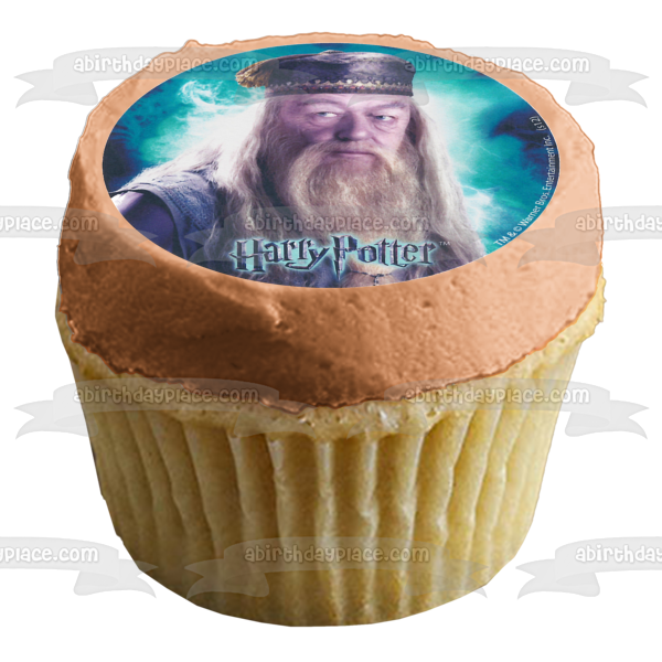 Harry Potter Hermione Granger Ronald Weasley and Albus Dumbledore Edible Cupcake Topper Images ABPID04234