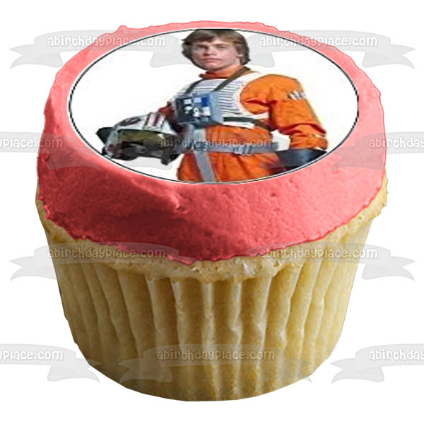 Star Wars Darth Vader Luke Skywalker Han Solo and Yoda Edible Cupcake Topper Images ABPID04249