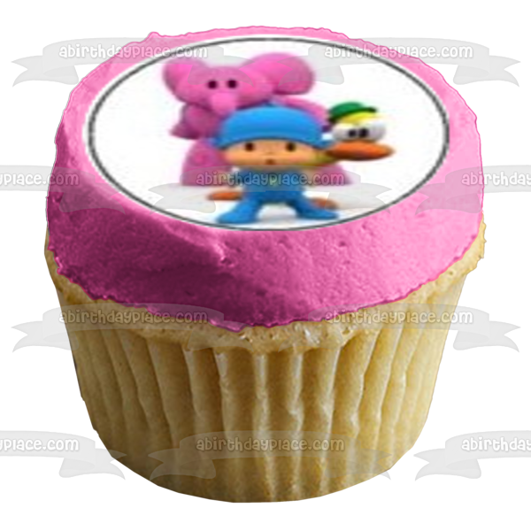 Pocoyo Pato Elly Loula and Sleepy Bird Edible Cupcake Topper Images ABPID04418