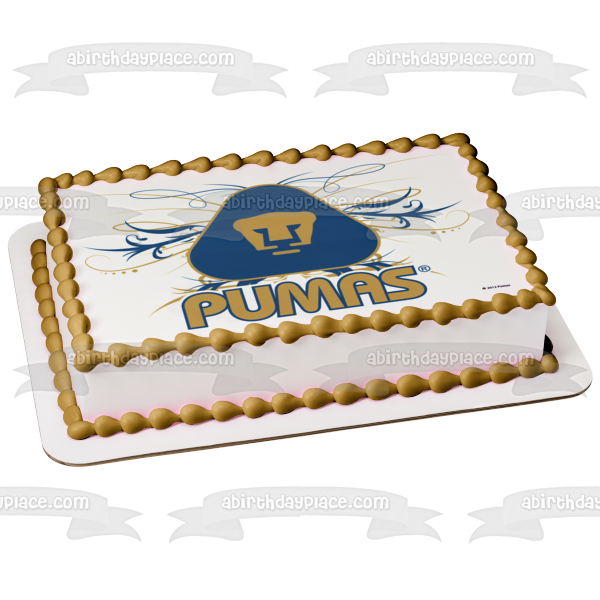 Club Universidad Nacional Pumas Logo Edible Cake Topper Image ABPID06102