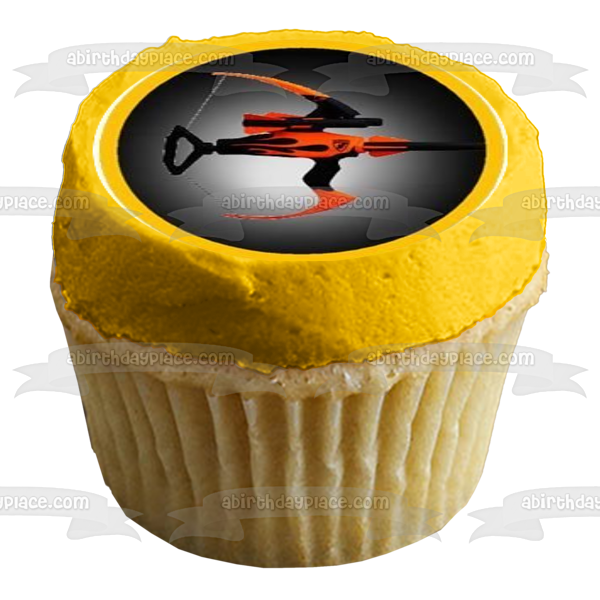 NERF Logo Happy Nerfday I Would Take a NERF Bullet for You Edible Cupcake Topper Images ABPID04613