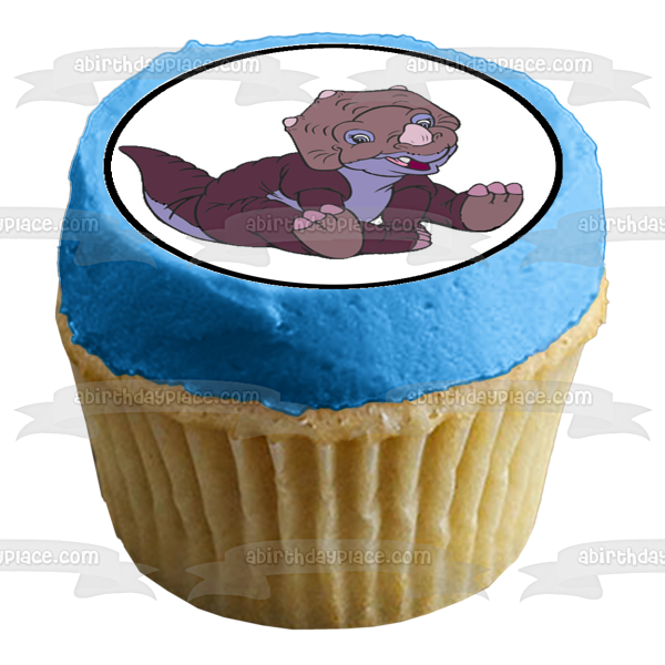 The Land Before Time Littlefoot Cera Ducky and Spike Edible Cupcake Topper Images ABPID04657