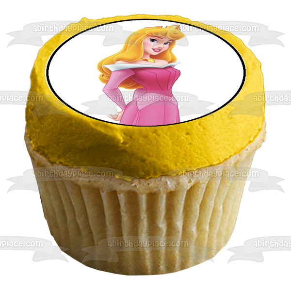 Sleeping Beauty Princess Aurora Edible Cupcake Topper Images ABPID04666