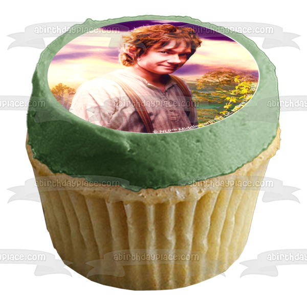 The Hobbit An Unexpected Journey Bilbo Gandalf and Thorin Edible Cupcake Topper Images ABPID04789