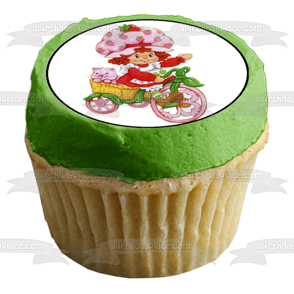 Strawberry Shortcake Edible Cupcake Topper Images ABPID04842