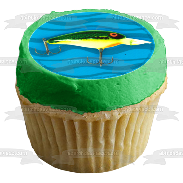 Field & Stream Fishing Lures Edible Cupcake Topper Images ABPID04887