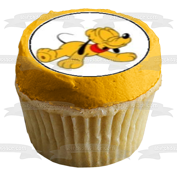 Baby Mickey Mouse Minnie Mouse Goofy Daisy Duck Pluto and Stuffed Animals Edible Cupcake Topper Images ABPID04908