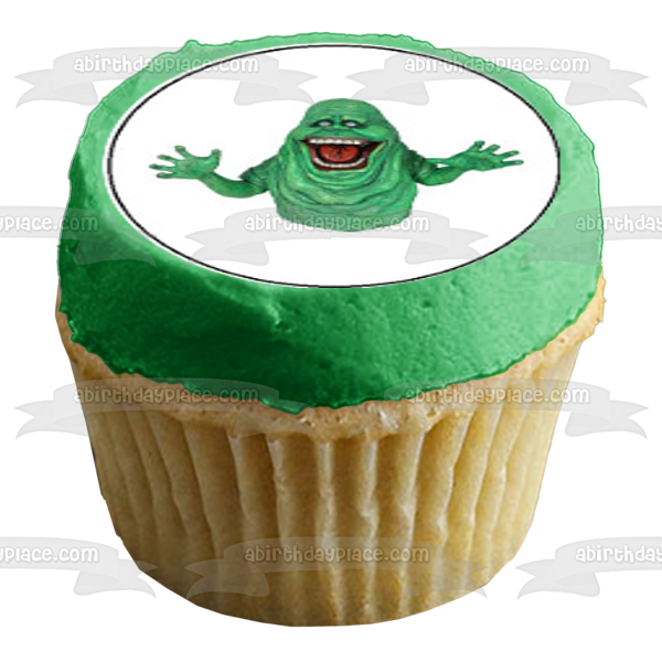 Ghostbusters Logo Slimer Stay Puft Marshmallow Man Edible Cupcake Topper Images ABPID04961