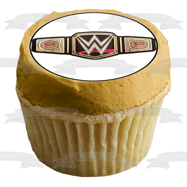 WWE Raw Smackdown Belt Wrestlers Edible Cupcake Topper Images ABPID05044