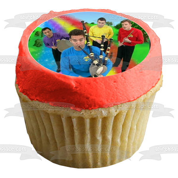 The Wiggles Logo Simon Emma and Anthony Edible Cupcake Topper Images ABPID05085