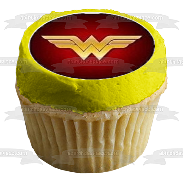 Superhero Logos Superman Captain America and the Flash Edible Cupcake Topper Images ABPID05197