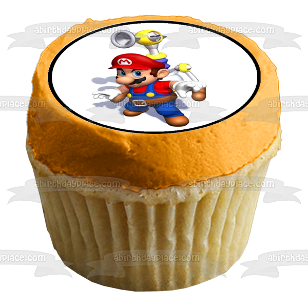 Super Mario Sonic the Hedgehog Edible Cupcake Topper Images ABPID05108