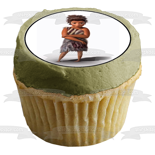 Croods Eep Guy Grug Ugga and Sandy Edible Cupcake Topper Images ABPID05218