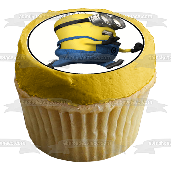 Minions Despicable Me Carl Jerry Mel and El Macho Edible Cupcake Topper Images ABPID05226