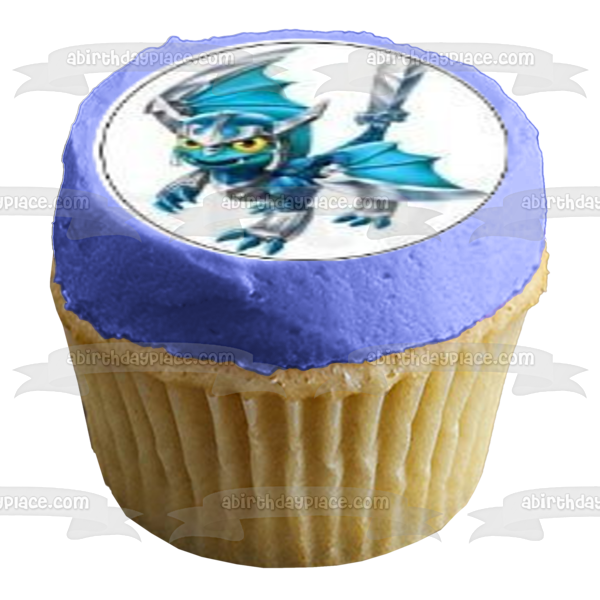 Skylanders Trap Team Knight Mare and Stealth Elf Edible Cupcake Topper Images ABPID05233