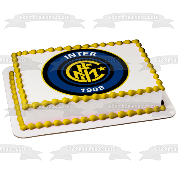 Kit Logo Inter Milan Dream League Soccer Edible Cake Topper Image