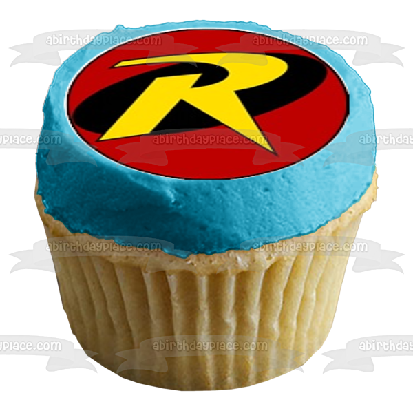 Logotipo de superhéroe Hulk Capitán América y Robin Imágenes comestibles para cupcakes ABPID05344 