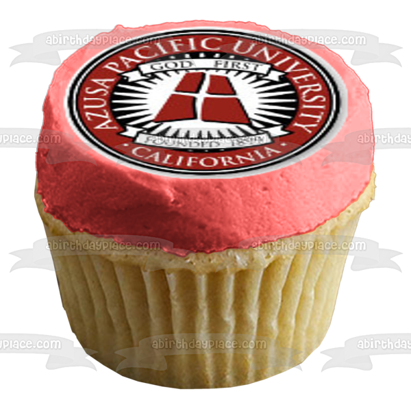 Azusa Pacific University California Logo Edible Cupcake Topper Images ABPID05373