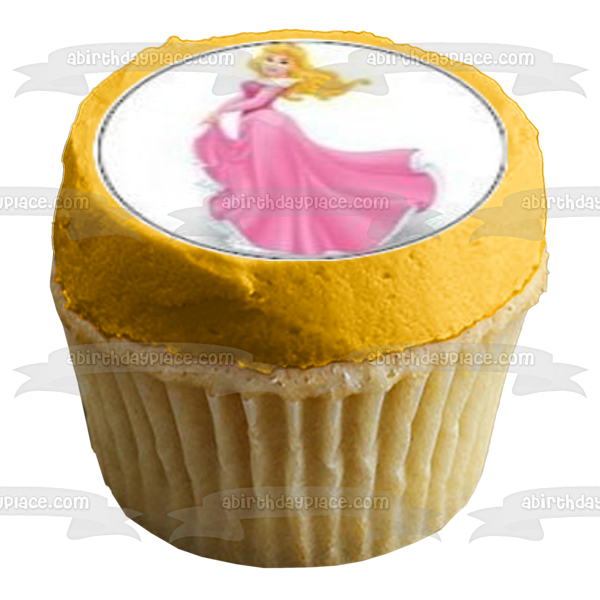 Sleeping Beauty Princess Aurora Edible Cupcake Topper Images ABPID05380