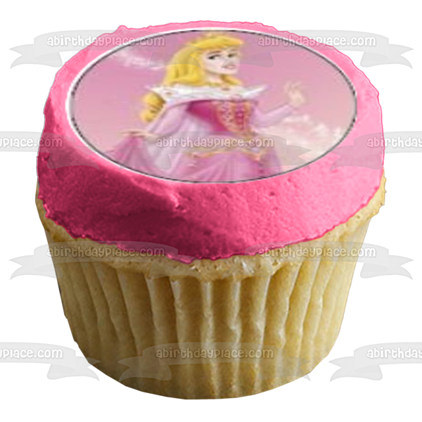 Sleeping Beauty Princess Aurora Edible Cupcake Topper Images ABPID05380