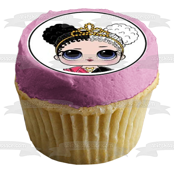 LOL. Surprise Queen Bee Kitty Queen and Lil Sugar Edible Cupcake Topper Images ABPID05823