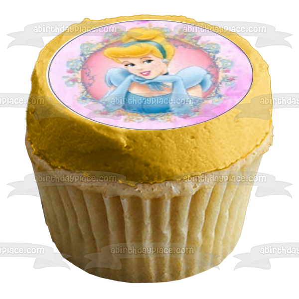 Princesses Cinderella Belle Ariel Snow White Jasmine and Aurora Edible Cupcake Topper Images ABPID05697