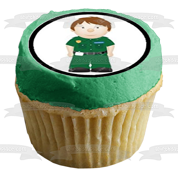 First Aid Ambulance Doctor and a Helicopter Edible Cupcake Topper Images ABPID05844