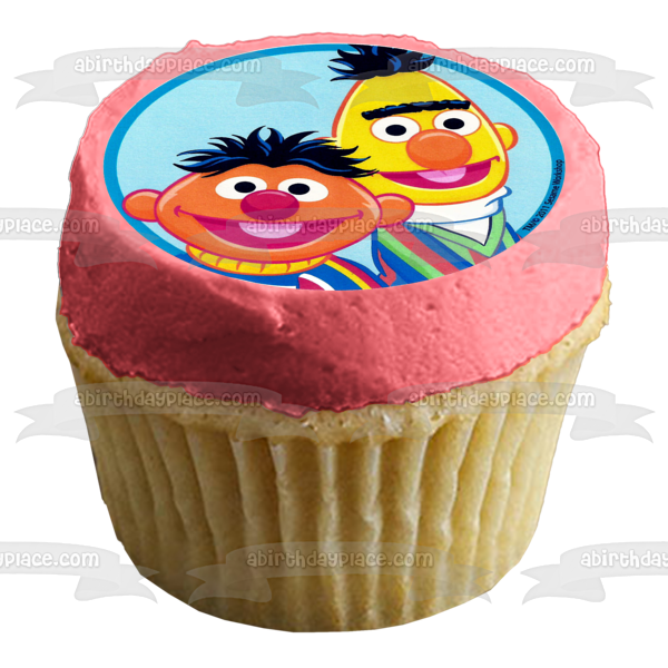 Sesame Street Elmo Cookie Monster Bert Ernie and Oscar Edible Cupcake Topper Images ABPID05959