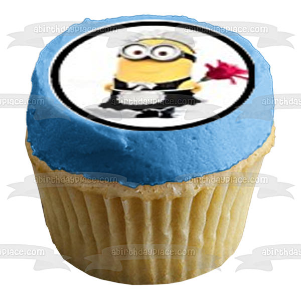 Despicable Me Minions Gru Agnes Margo Edith Stuart and Bob Edible Cupcake Topper Images ABPID05880