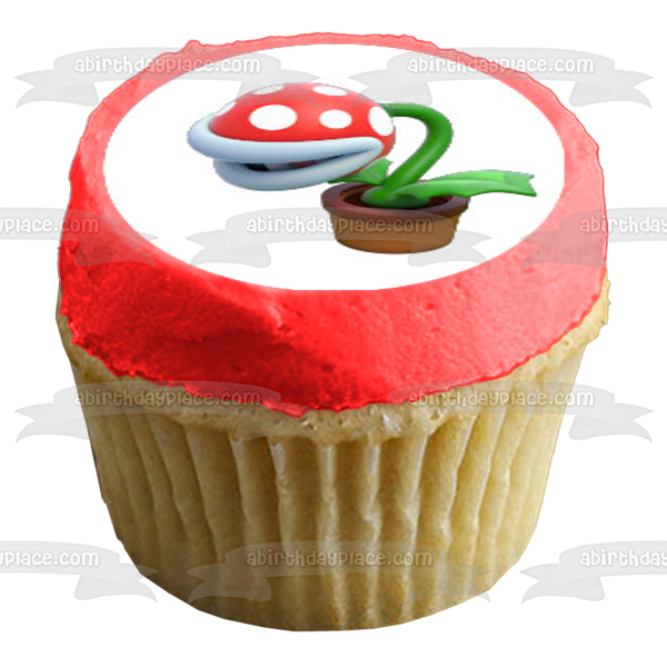 Super Mario Brothers Luigi Yoshi Toad Starman Mushrooms and Cherries Edible Cupcake Topper Images ABPID06237