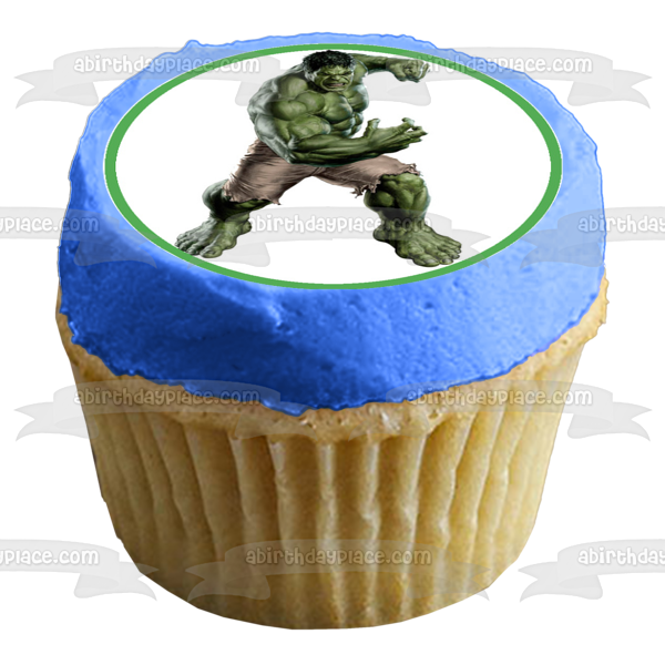 Avengers Spider-Man The Hulk Iron Man Captain America and Thor Edible Cupcake Topper Images ABPID06268